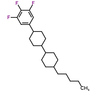 3,4,5- Trifluoro-1-[trans-4-( trans-4-pentylcyclohexyl)-cyclohexyl]benzene Structure,137644-54-3Structure