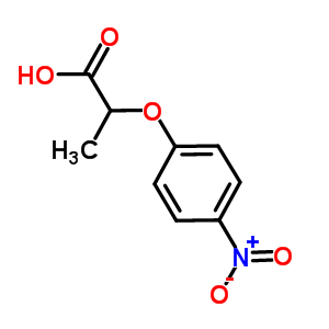 2-(4-硝基苯氧基)丙酸结构式_13794-10-0结构式