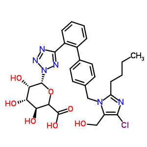 氯沙坦N2葡糖苷酸结构式_138584-35-7结构式