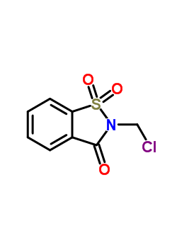 2-氯甲基-1,1-二氧代-1,2-二氢-1lambda*6*-苯并[d]异噻唑-3-酮结构式_13947-21-2结构式