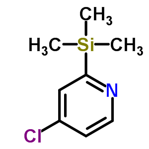 4-氯-2-三甲基甲硅烷基吡啶结构式_139585-50-5结构式