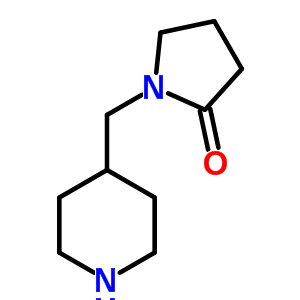 1-(哌啶-4-甲基)吡咯烷-2-酮结构式_139726-90-2结构式