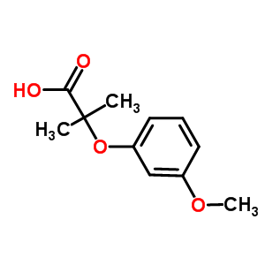 2-(3-Methoxyphenoxy)-2-methylpropanoic acid Structure,140239-94-7Structure