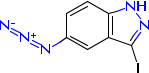 5-叠氮基-3-碘-1-三苯甲游基-1H-吲唑结构式_1403667-60-6结构式