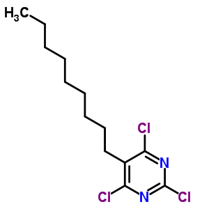 2,4,6-三氯-5-壬基-嘧啶结构式_14077-73-7结构式