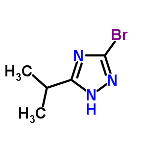 3-Bromo-5-isopropyl-1H-1,2,4-triazole Structure,141831-72-3Structure