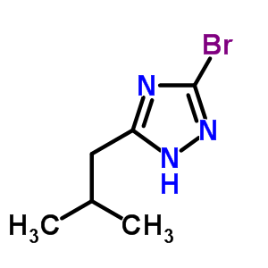 3-Bromo-5-isobutyl-1H-1,2,4-triazole Structure,141831-73-4Structure