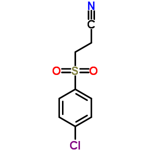 3-[(4-氯苯基)磺酰基]-丙腈结构式_14223-22-4结构式