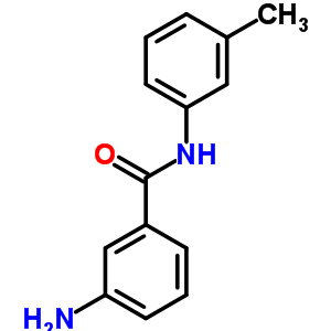 3-氨基-n-(3-甲基苯基)苯甲酰胺结构式_14315-23-2结构式