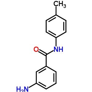 3-氨基-n-(4-甲基苯基)苯甲酰胺结构式_14315-26-5结构式