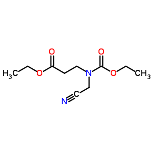 (6CI,7CI,8CI)-N-羧基-N-(氰基甲基)-b-丙氨酸二乙酯结构式_1438-40-0结构式