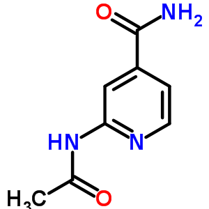 2-(乙酰基氨基)-4-吡啶羧酰胺结构式_14436-36-3结构式