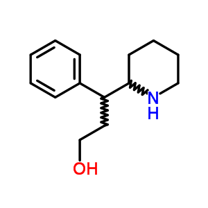 g-苯基-2-哌啶丙醇结构式_14474-40-9结构式