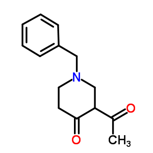 3-乙酰基-1-苄基哌啶-4-酮结构式_14487-99-1结构式
