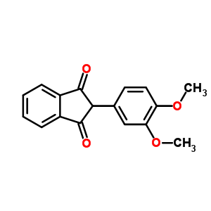 2-(3,4-Dimethoxyphenyl)-1H-indene-1,3(2H)-dione Structure,1470-38-8Structure