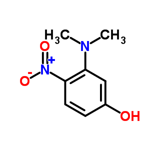 3-(二甲基氨基)-4-硝基-苯酚结构式_14703-80-1结构式
