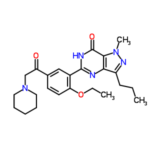 苯噻啶红地那非结构式_147676-50-4结构式