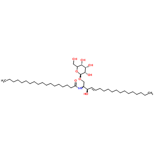 alpha-半乳糖基-C18-神经酰胺结构式_148347-40-4结构式