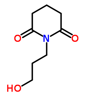 1-(3-羟基丙基)-2,6-哌啶二酮结构式_1489-83-4结构式