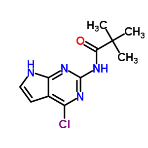 N-(4-氯-7h-吡咯并[2,3-d]嘧啶-2-基)-2,2-二甲基丙酰胺结构式_149765-15-1结构式