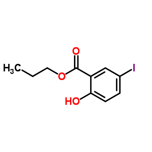 2-羟基-5-碘苯甲酸丙酯结构式_15125-86-7结构式