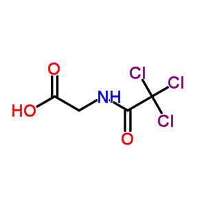 2-[(2,2,2-三氯乙酰基)氨基]乙酸结构式_15166-50-4结构式