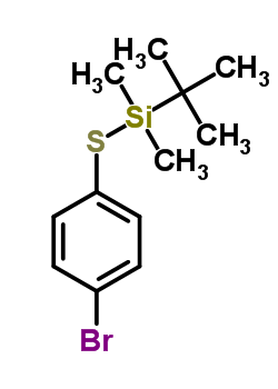 (4-Bromophenylthio)dimethyl-tert-butylsilane Structure,153312-70-0Structure