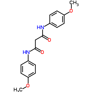 N1,N3-双(4-甲氧基苯基)-丙二酰胺结构式_15589-58-9结构式