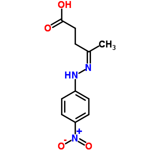 4-[2-(4-硝基苯基)肼基]-戊酸结构式_1568-48-5结构式