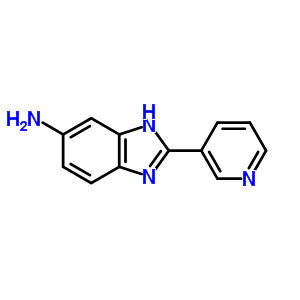2-吡啶-3-基-1H-苯并咪唑-5-胺结构式_1571-99-9结构式