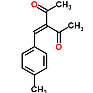 3-[(4-甲基苯基)亚甲基]-2,4-戊二酮结构式_15818-09-4结构式
