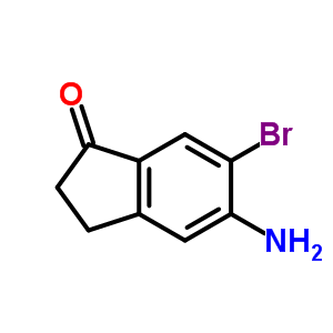 5-氨基-6-溴-2,3-二氢-1H-茚-1-酮结构式_158205-19-7结构式