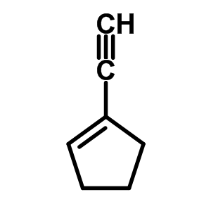 1-乙炔-1-环戊烯结构式_1610-13-5结构式