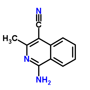 1-氨基-3-甲基异喹啉-4-甲腈结构式_161468-33-3结构式