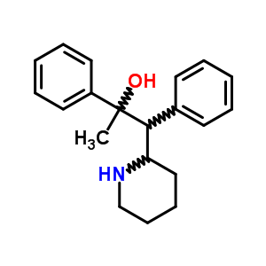a-甲基-a,b-二苯基-2-哌啶乙醇结构式_16162-97-3结构式