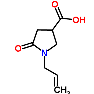 1-烯丙基-5-氧代吡咯烷-3-羧酸结构式_16199-99-8结构式