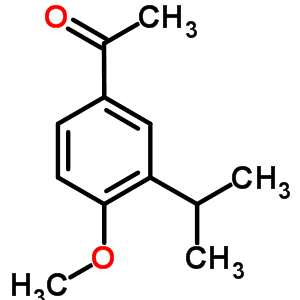 1-(3-异丙基-4-甲氧基苯基)乙酮结构式_1634-64-6结构式