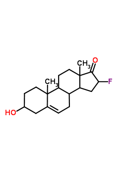 雄甾-5-烯-3beta-醇-16alpha-氟-17-酮结构式_1649-27-0结构式