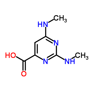 2,6-双(甲基氨基)-4-嘧啶羧酸结构式_16490-29-2结构式