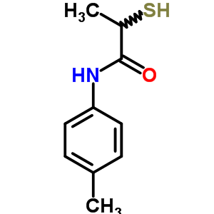 2-疏基-N-(4-甲基苯基)-丙酰胺结构式_16537-30-7结构式