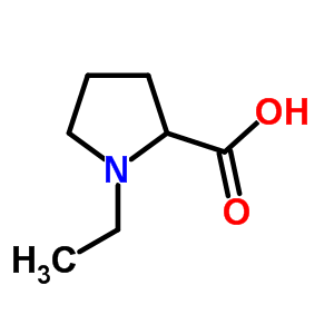 1-乙基吡咯烷-2-羧酸结构式_165552-33-0结构式