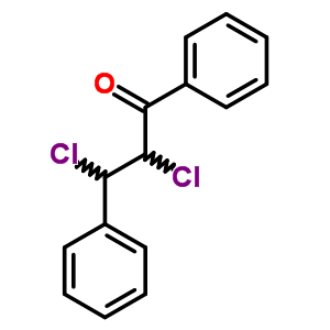 2,3-二氯-1,3-二苯基-1-丙酮结构式_16619-56-0结构式