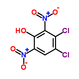 3,4-二氯-2,6-二硝基-苯酚结构式_1664-10-4结构式