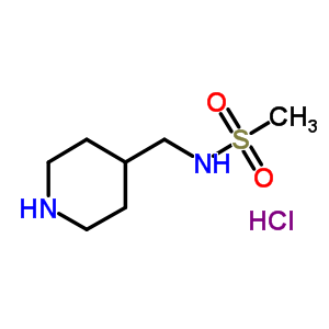 N-(哌啶-4-甲基)甲烷磺酰胺盐酸盐结构式_166815-15-2结构式