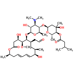 柱晶白霉素A1(白霉素A1、吉他霉素A1)结构式_16846-34-7结构式