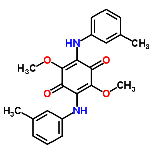 2,5-Dimethoxy-3,6-bis[(3-methylphenyl)amino]cyclohexa-2,5-diene-1,4-dione Structure,16950-79-1Structure