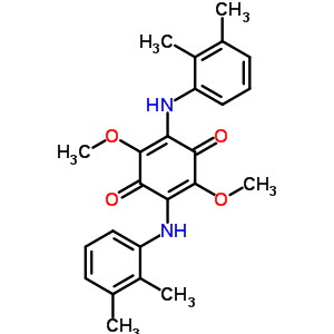 2,5-Cyclohexadiene-1,4-dione,2,5-bis[(2,3-dimethylphenyl)amino]-3,6-dimethoxy- Structure,16950-84-8Structure