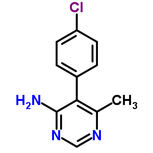 5-(4-氯苯基)-6-甲基-4-嘧啶胺结构式_17005-45-7结构式