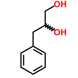 3-苯基丙烷-1,2-二醇结构式_17131-14-5结构式
