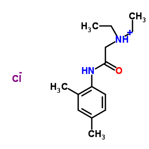 2-​(二乙基氨基)​-​N-​(2,​4-​二甲基苯基)​乙酰胺盐酸盐结构式_17289-54-2结构式